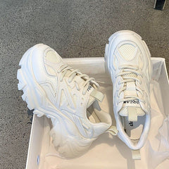 High Sole Funky Shoes - White